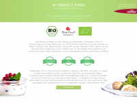 myperfectfood.de Webseite Vorschau
