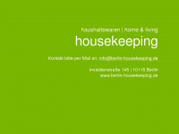 berlin-housekeeping.de Webseite Vorschau