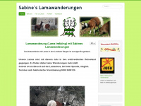 sabines-lamawanderungen.at Webseite Vorschau