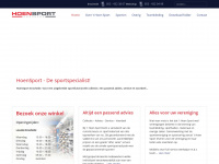 hoensport.nl Webseite Vorschau