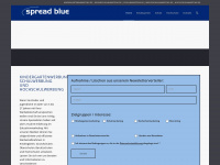 spread-blue.net Webseite Vorschau