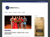 kulturfeder.de Webseite Vorschau