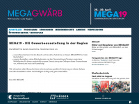 mega19.ch Webseite Vorschau