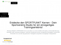 sportpunkt-kernen.de Webseite Vorschau