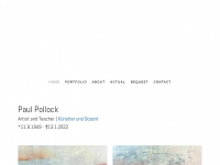 paulpollock.com Webseite Vorschau