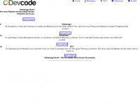 devcode.de Webseite Vorschau