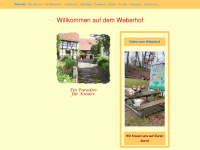 weberhof.de Webseite Vorschau