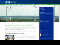 kloss-new-energy.de Webseite Vorschau