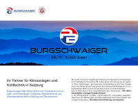 kaelte-burgschwaiger.at Webseite Vorschau