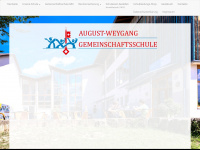 august-weygang-gemeinschaftsschule.de Webseite Vorschau