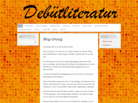 debuetliteratur.wordpress.com Webseite Vorschau