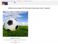 fussball-gommern.eu Webseite Vorschau