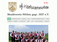 musikverein-noethen.de Webseite Vorschau