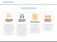 podcastfunkhaus.de Webseite Vorschau