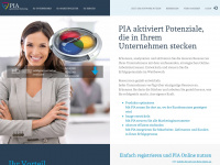 pia-online.at Webseite Vorschau