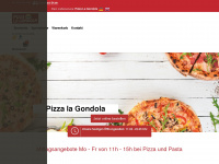 pizzalagondola.de Webseite Vorschau