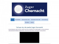 zugerchornacht.ch Webseite Vorschau