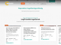 naprakeszingatlan.hu Webseite Vorschau