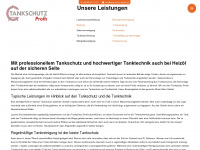 tankschutz-profis.de Webseite Vorschau