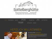 sattelberghuette.com Webseite Vorschau