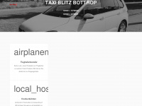 taxi-blitz-bottrop.de Webseite Vorschau