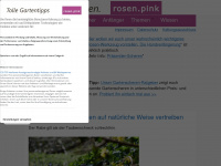 rosen.pink Webseite Vorschau