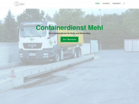 containerdienst-mehl.de Webseite Vorschau