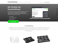 kunststofftrays.com Webseite Vorschau