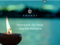 amanos.ch Webseite Vorschau