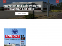 linnicke-fensterbau.de Webseite Vorschau