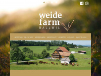 weidefarm.ch Webseite Vorschau