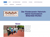 foerdervereinheinrichheinegymnasium-wolfen.de Webseite Vorschau