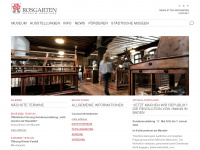 rosgartenmuseum.de Webseite Vorschau