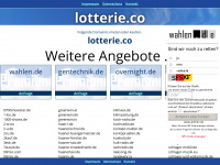 lotterie.co Webseite Vorschau