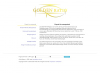 golden-ratio.com Webseite Vorschau