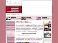 kuschelhotels-tirol.ch Webseite Vorschau