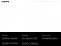radiate.ch Webseite Vorschau