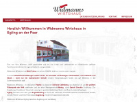 widmanns-wirtshaus.de Webseite Vorschau