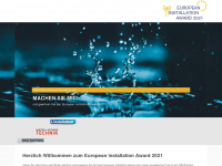 europeaninstallationaward.com Webseite Vorschau