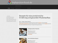 highproteinfood.de Webseite Vorschau