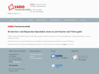 vario-fenstertechnik.at Webseite Vorschau
