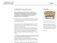 jordan-oberflaechen.de Webseite Vorschau