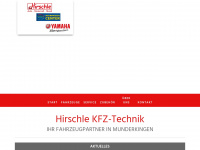 hirschle-kfz.de Webseite Vorschau