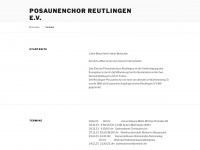 posaunenchor-reutlingen.de Webseite Vorschau