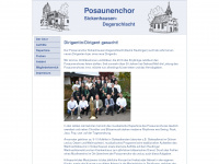 posaunenchor.org Webseite Vorschau