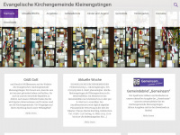 ev-kirche-kleinengstingen.de Webseite Vorschau