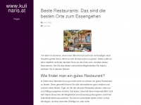kulinaris.at Webseite Vorschau