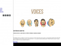 voices.cz Webseite Vorschau