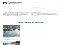 pvconstruction.de Webseite Vorschau