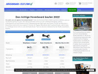 hoverboard-test.com Webseite Vorschau
